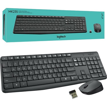 Logitech MK235 Klavye Mausu Kablosuz 920-007925