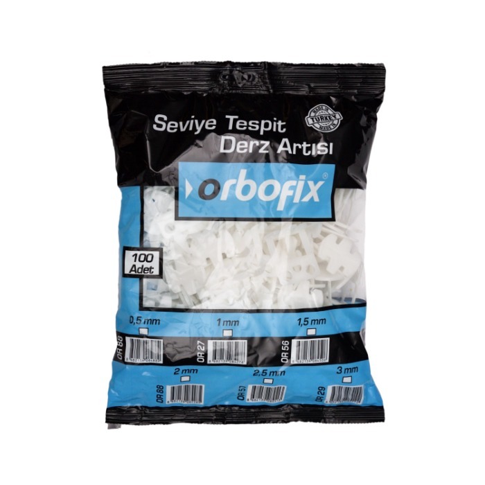 ORBOFIX SEVİYE DERZ ARTISI 2 MM (100 ADET)