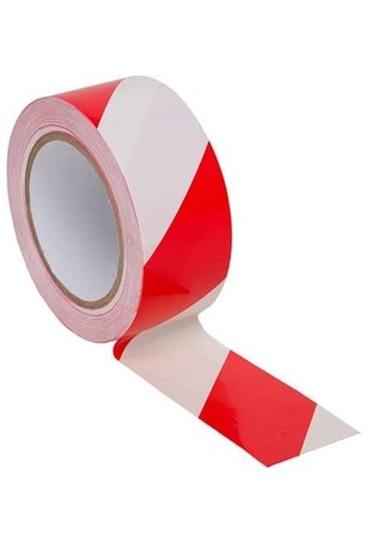 [HRD000076] YER İŞARETLEME BANDI 50*30 KIRMIZI BEYAZ