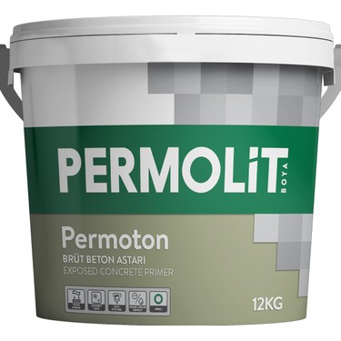 [BYA000033] PERMOLİT PERMOTON BRÜT BETON ASTARI-12 KG